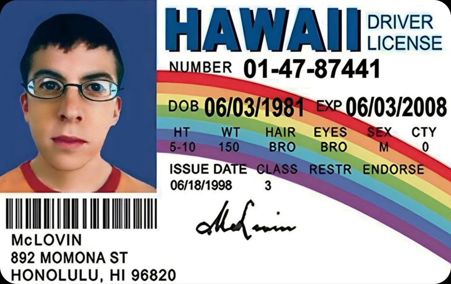 Mclovin Skin