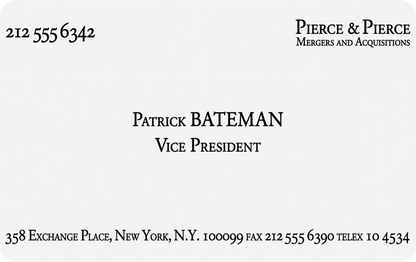 Patrick Bateman Skin