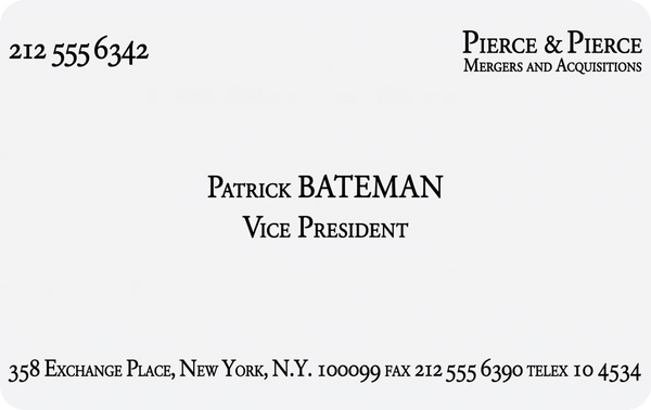 Patrick Bateman Skin